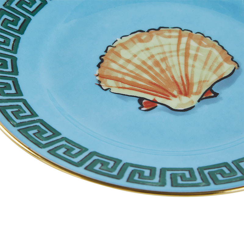 Il Viaggio Di Nettuno Plate, D16cm, Sea Blue-3