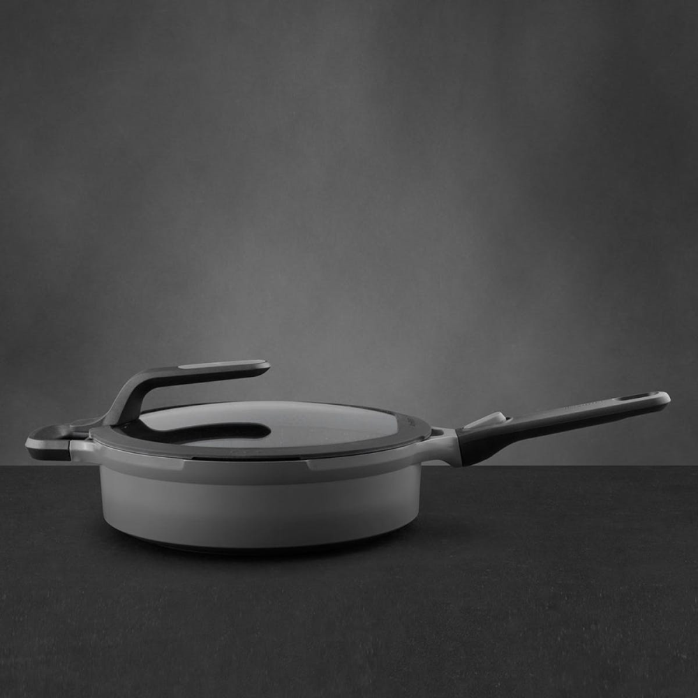 Gem, Covered Saute Pan with Detachable Handle, 28cm, Grey-1