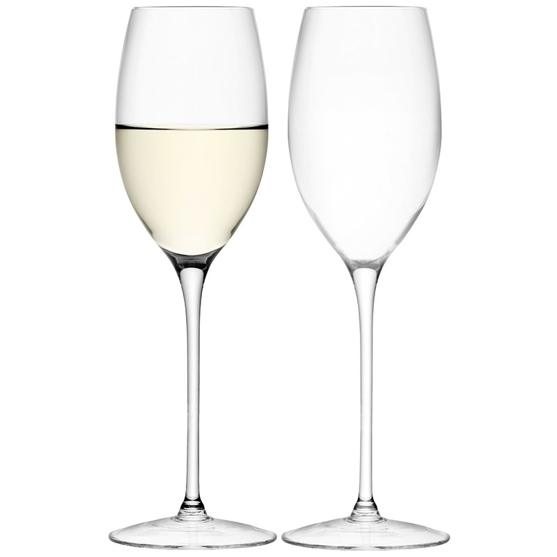 Wine White Wine Glasses Set of 2, 340ml, Clear-0