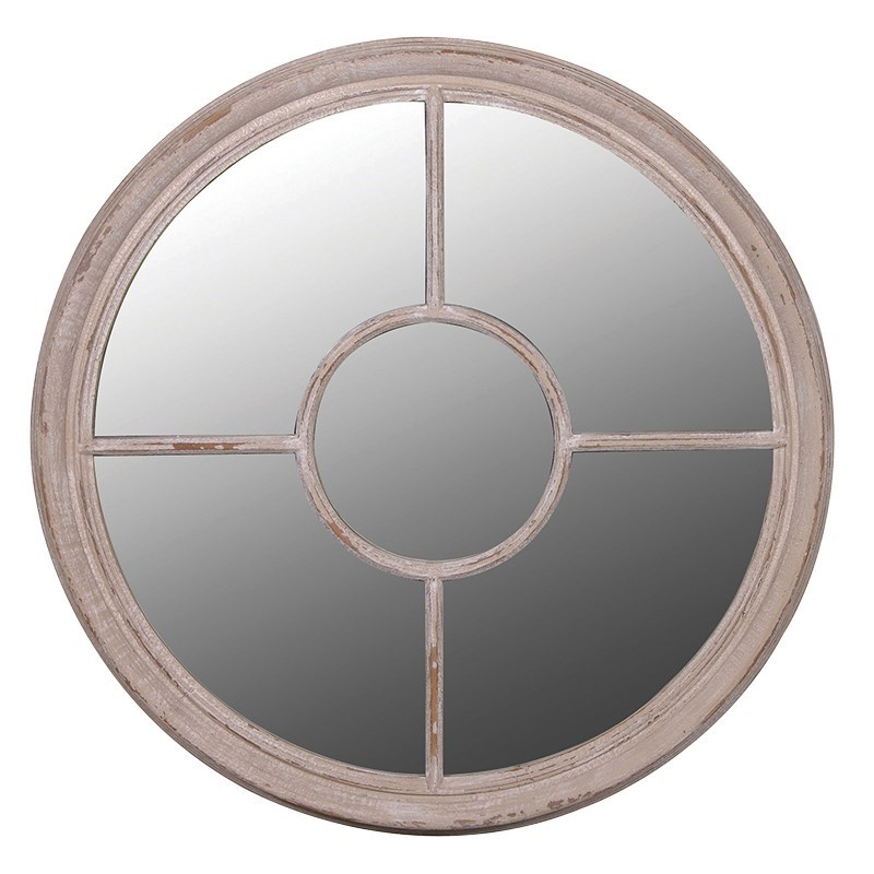 Round mirror, 90cm, taupe-0