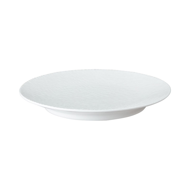 Carve White Medium Plate, D23cm-0