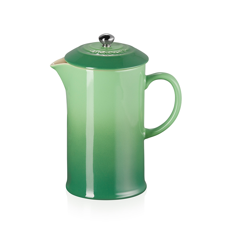 Stoneware Cafetiere with Metal Press, 1L, Bamboo Green-0