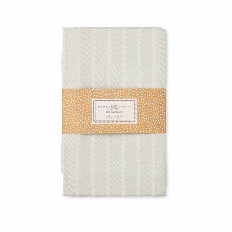 Sophie Conran Sophie Conran Set of 2 Tea Towels, Dove Grey-0