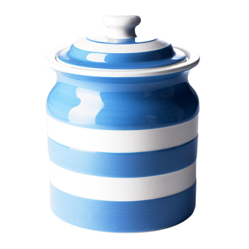 Cornish Blue Plain Storage Jar, 1.68l-0