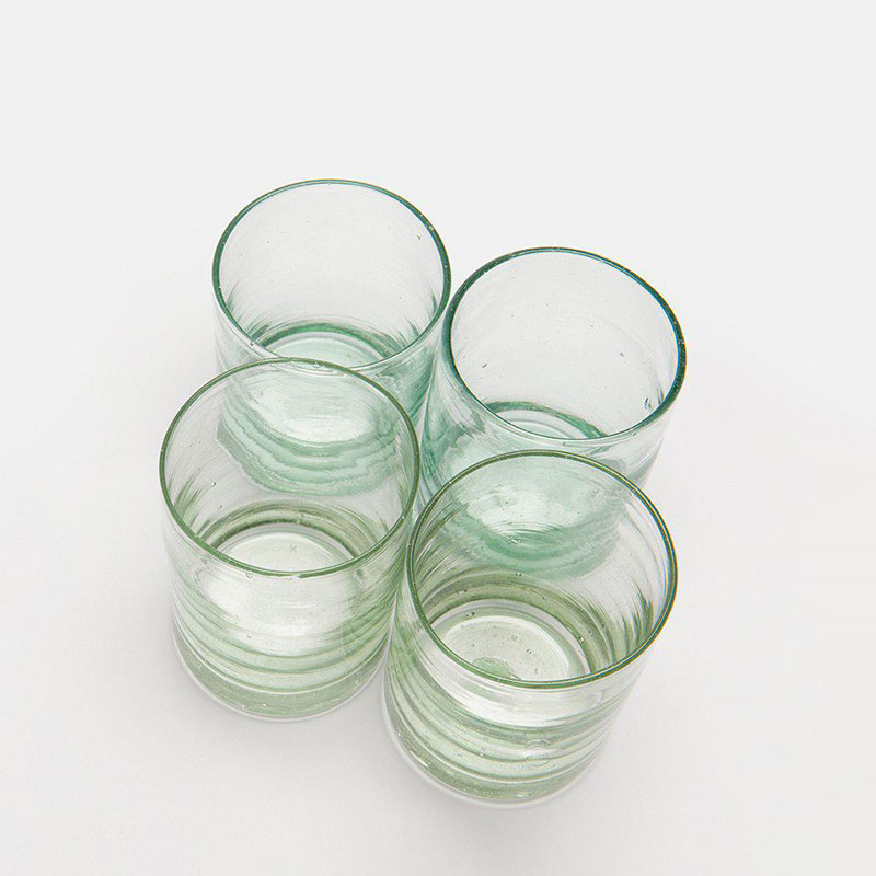 Zomi Set of 4 Tumblers, H10.5cm, Clear-1