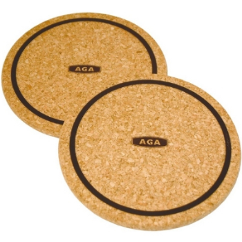 Plate Mats, Cork Top, 17cm, Set of 2-0