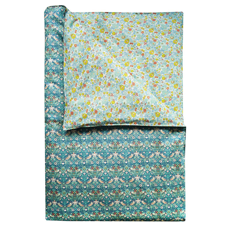 Strawberry Thief Duvet Set, Double, Green-2