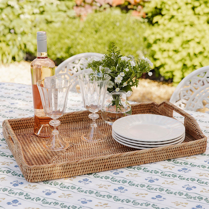 Rattan Serving Trays, Medium, Natural-4