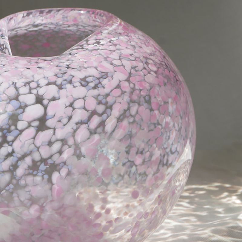 Large Dewdrop Vase, D26cm, Winter Blossom-1