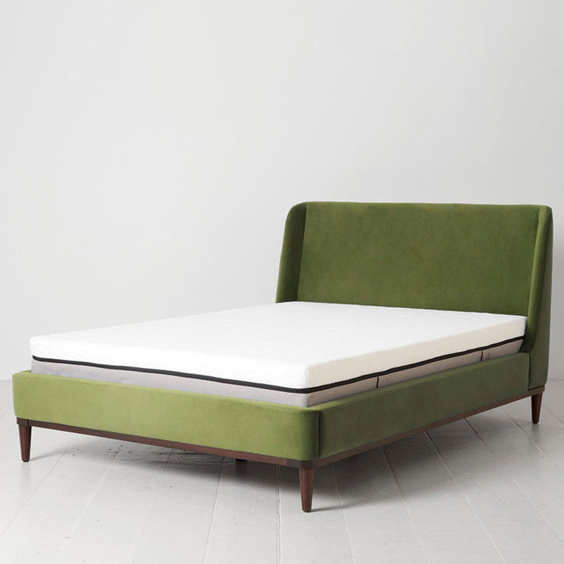 Bed 02 Velvet Double Frame, Vine-0