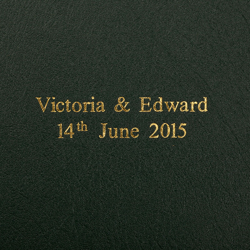 Original Portrait Half Bound Photo Album, 24 x 31cm, Green-2