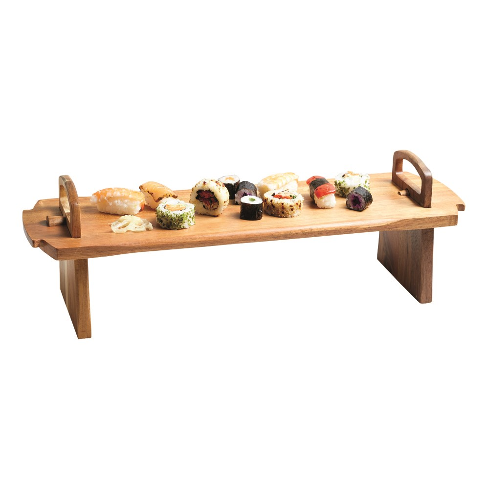 Antipasti platform platter, 52 x 15 x 17cm, Acacia Wood-0