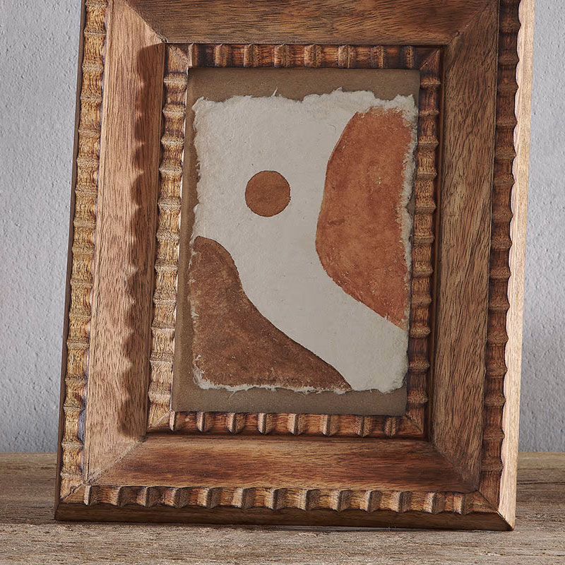 Hansika Mango Wood Frame, 5 x 7", Natural-2