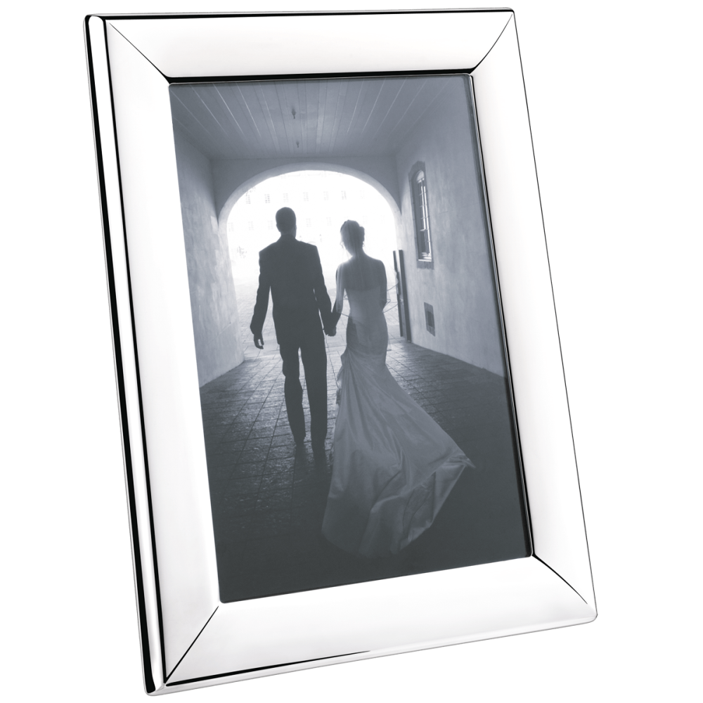 Modern Photograph frame, 13 x 18cm, Stainless Steel-0