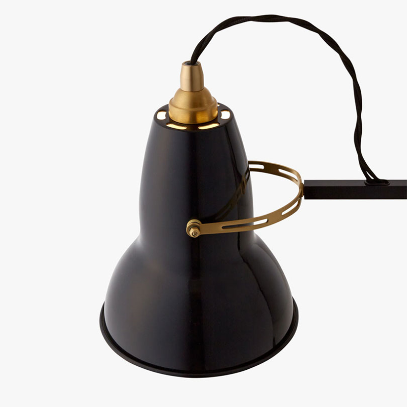 Original 1227 Brass Desk Lamp, Jet Black-4