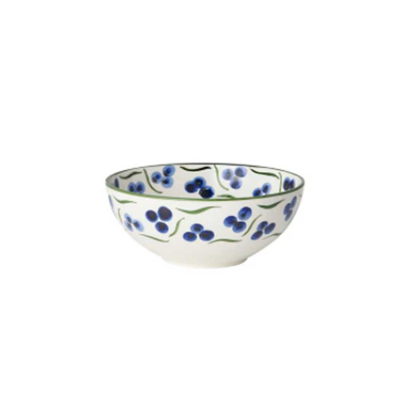 Chintamani Ceramic Bowl, Pudding, Blue & Green-1