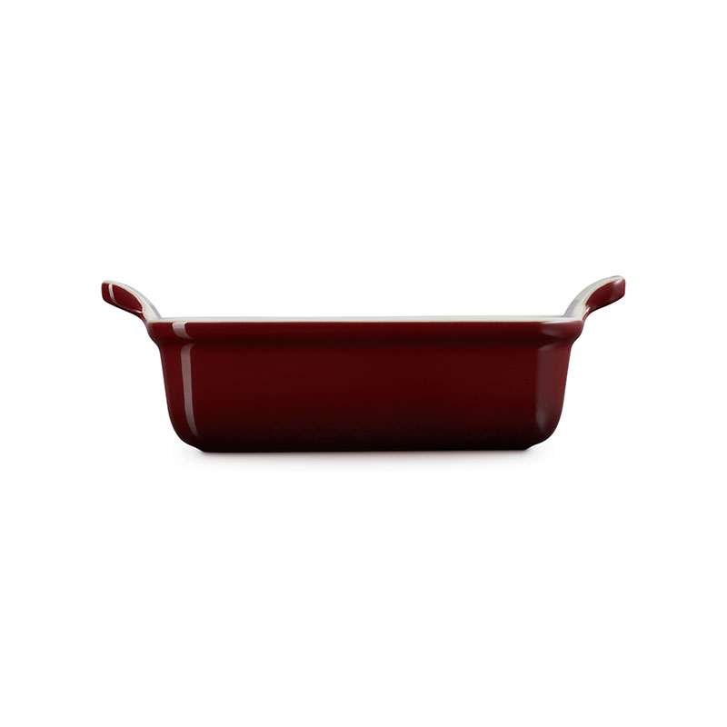 Stoneware Heritage Rectangular Dish, 19cm, Garnet-3