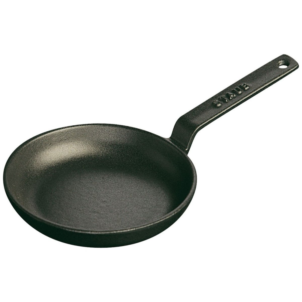 Mini frying pan, 12cm, Black-0