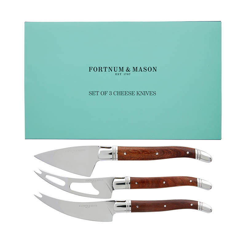 Fortnum's Cheese Knife Set, Acacia-1