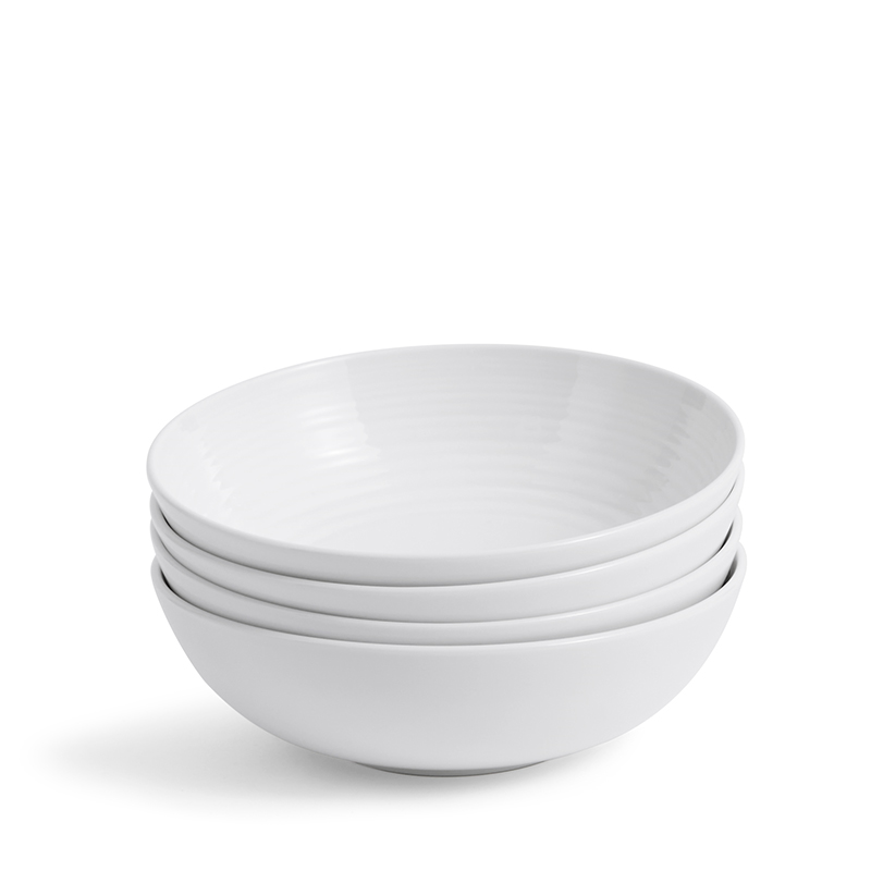 Gordon Ramsay Maze Set of 4 Bowls, D18cm, White-2