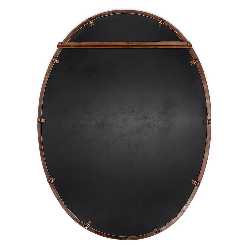 Drishti Oval Mirror, Antique Black-3