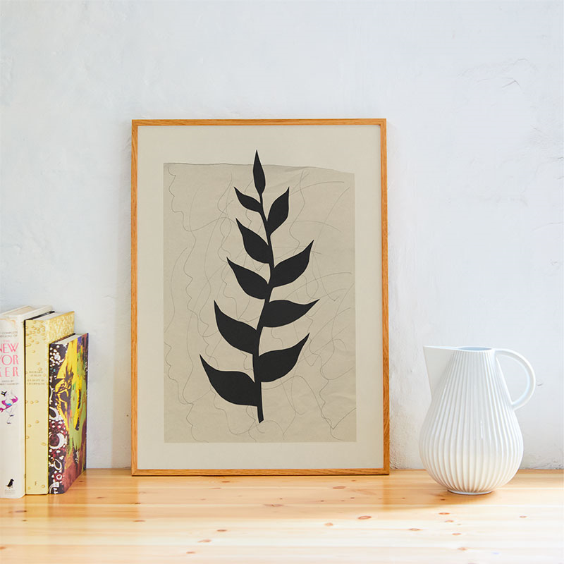 Plant Poem Print, 50 x 70cm, Multi-1