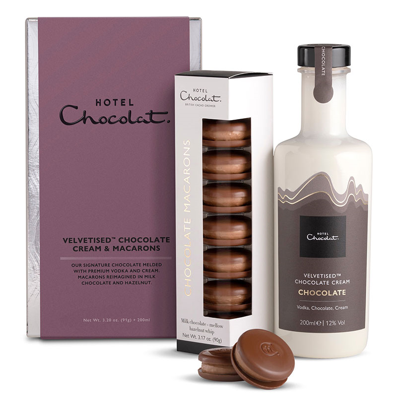 Velvetised Chocolate Cream & Macarons Collection, 500g-0