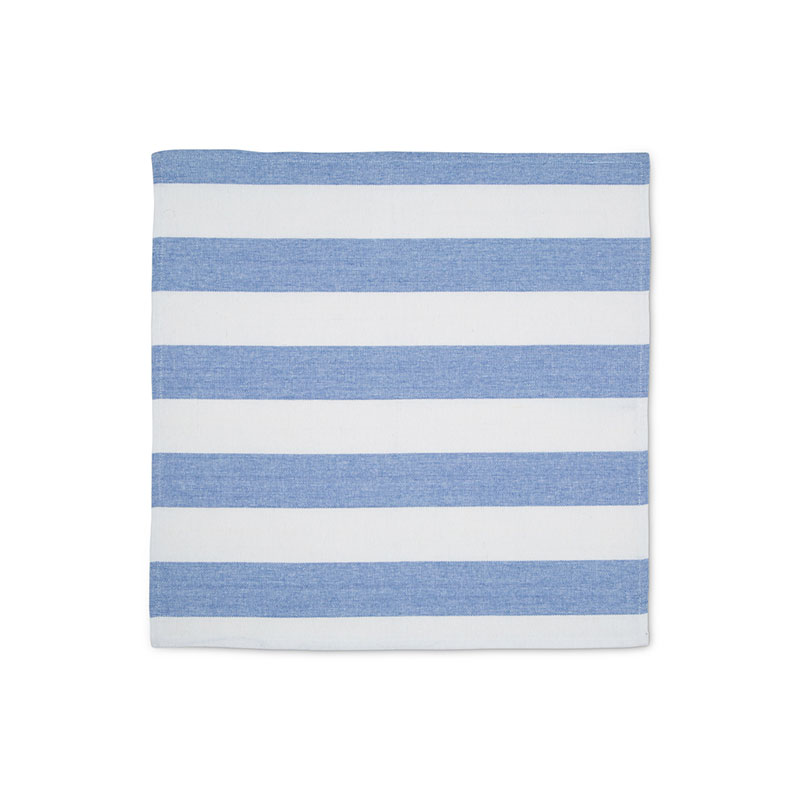 Stripe Set of 6 Napkins, W45 x L45cm, Cornflower Blue-3