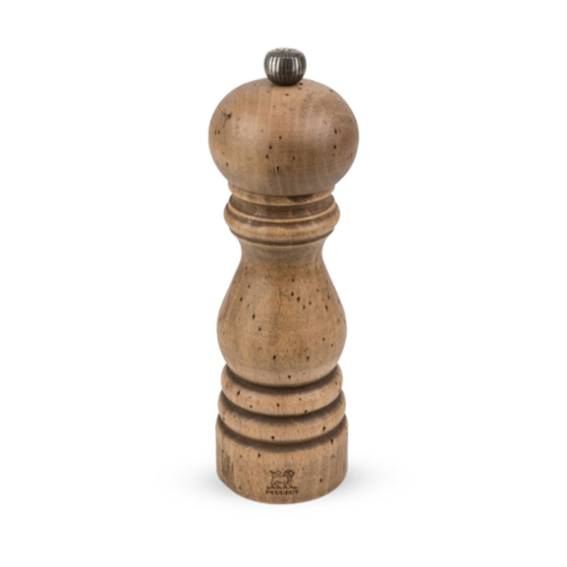 Paris Salt mill, 22cm, antique beechwood finish-0