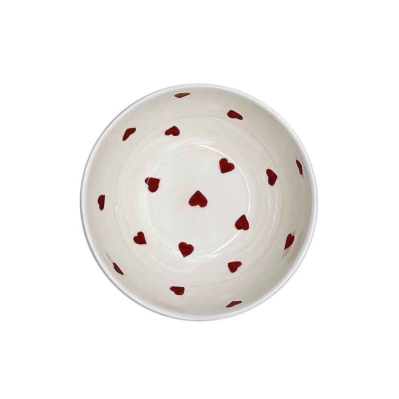 Love Heart Bowl, D24cm, Red-2