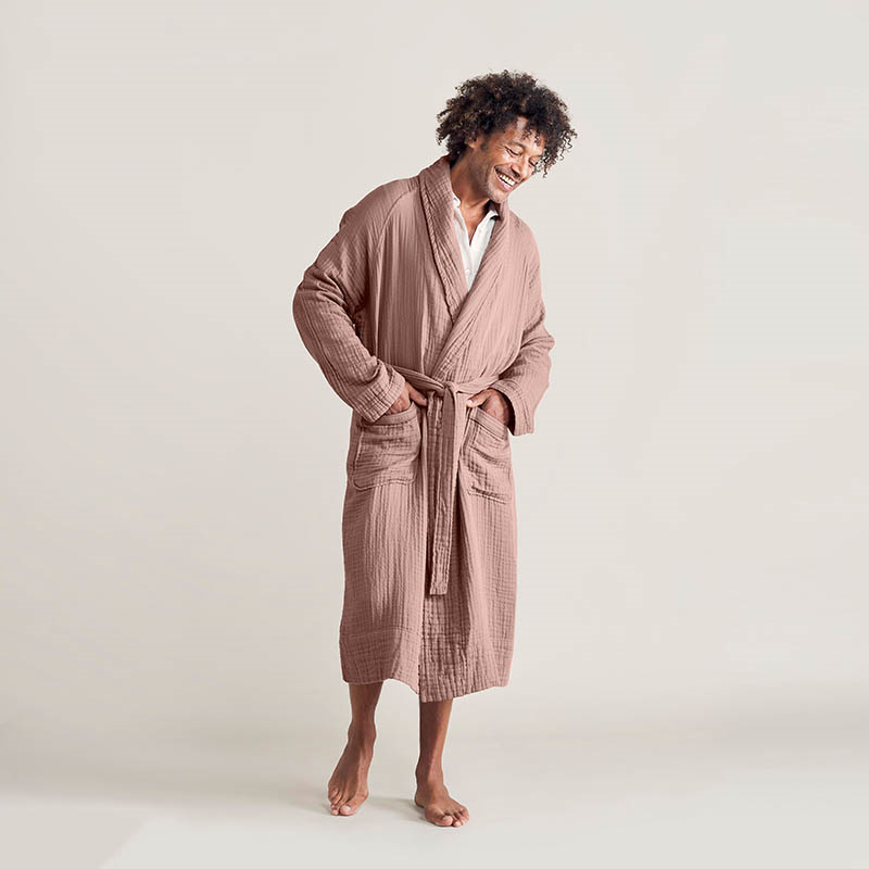 The Dream Cotton Robe, Extra Large, Rust-1