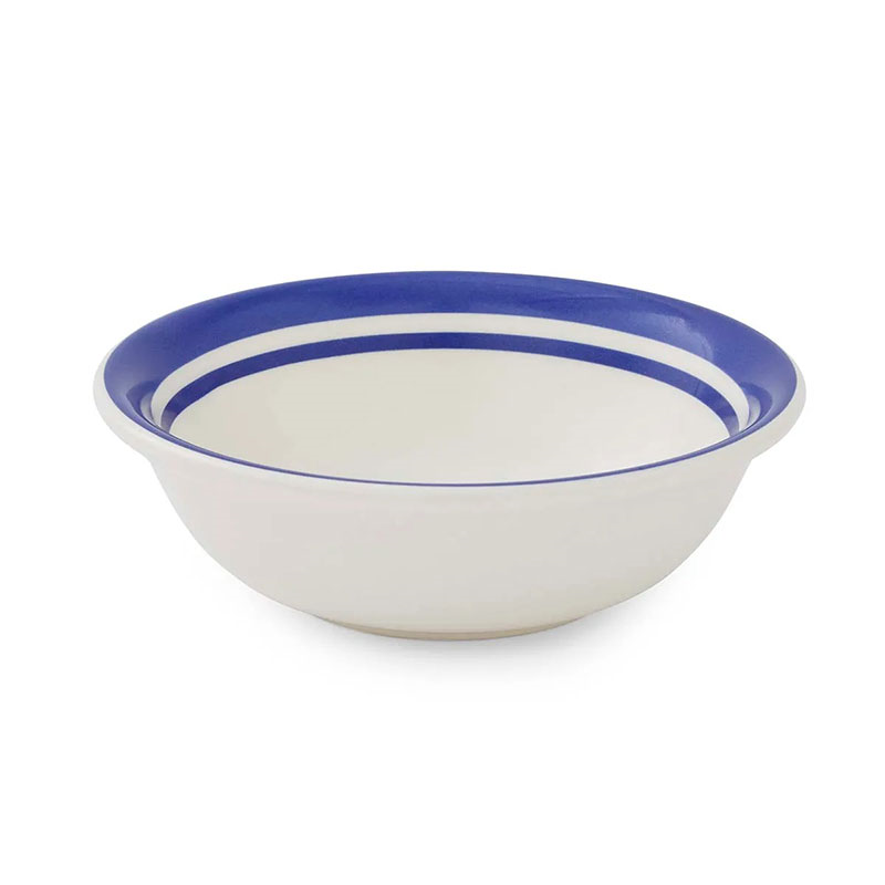 Potter's Stripe Set of 4 Bowls, D13cm, Blue-4