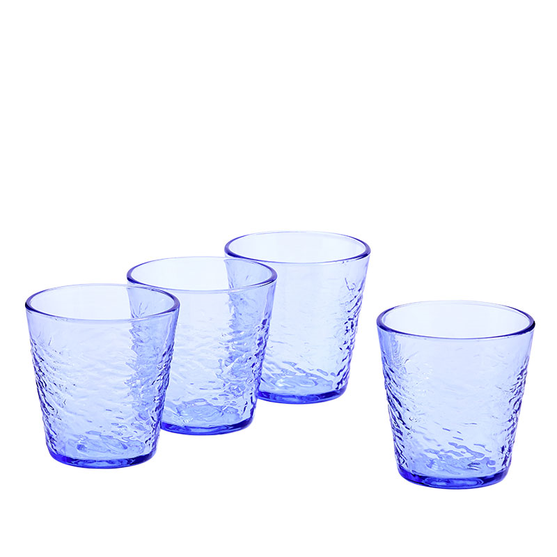 Pacific Set of 4 Tumblers, 350ml, Blue-1