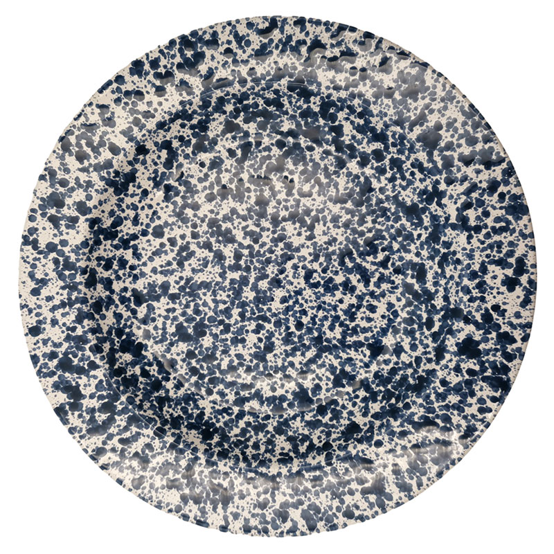 Splatter Pasta Plate, D23cm, Blue-0