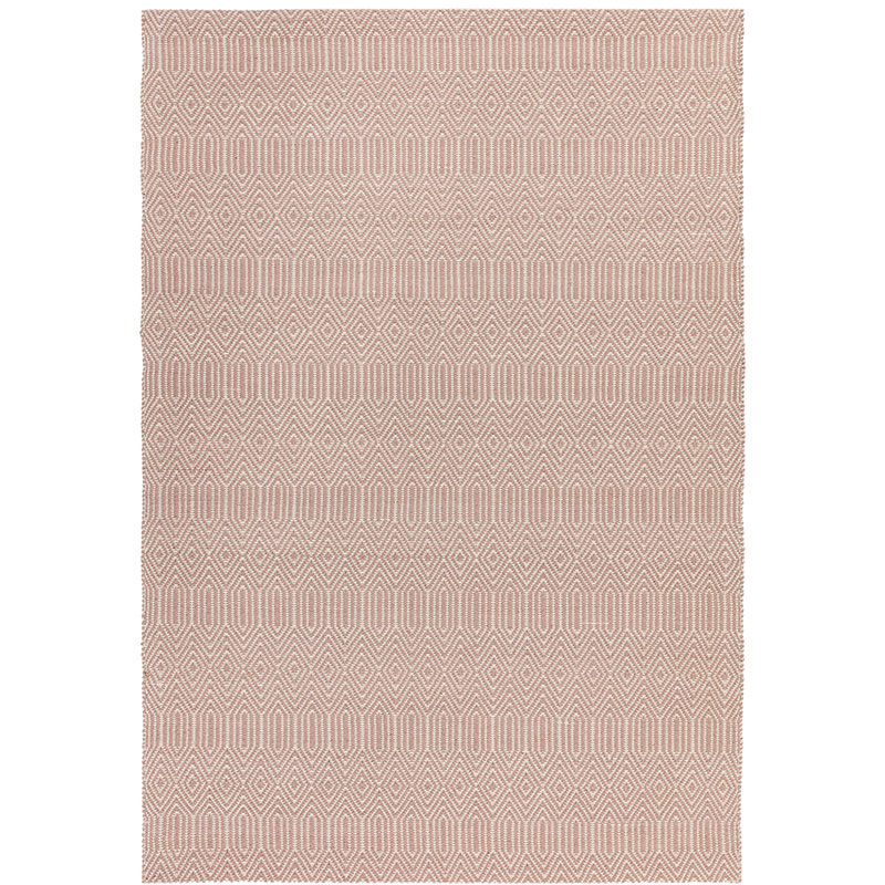 Sloan Ethnic Flatweave Runner, 200 x 300cm, Pink-0