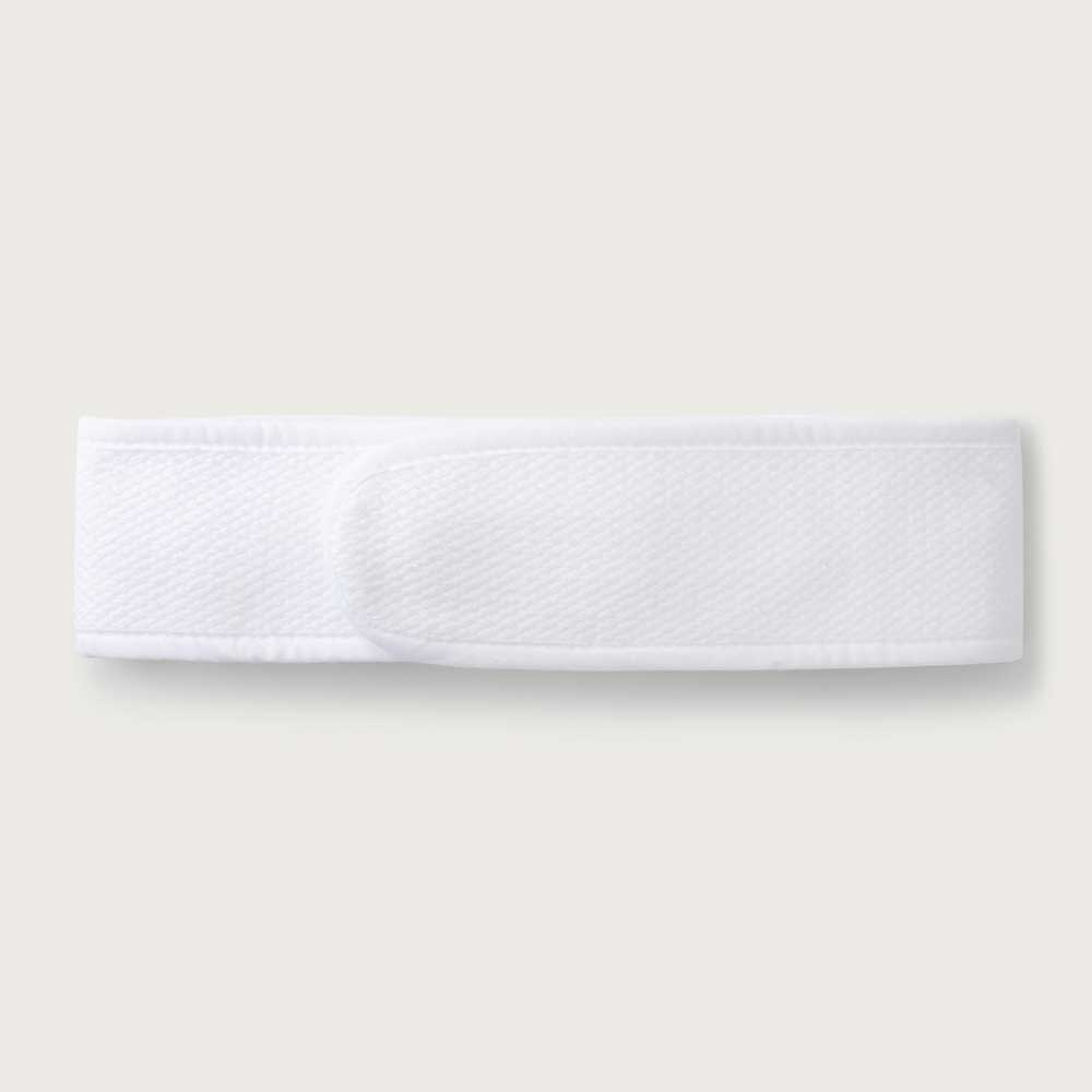 Spa Accessories White Organic Cotton Spa Hair Band, W69 x L6cm, White-1