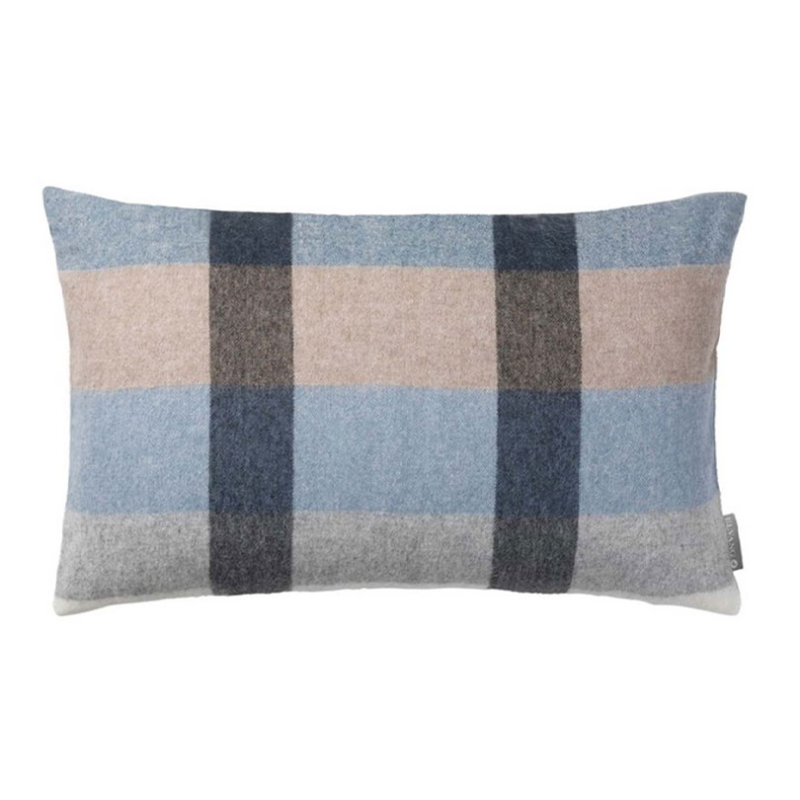 Intersection Cushion Cover, 30cm x 50cm, Ocean Blue/White/Grey-0