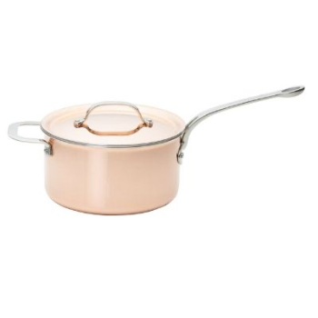 Saucepan, Tri-Ply, Copper, 20cm-0