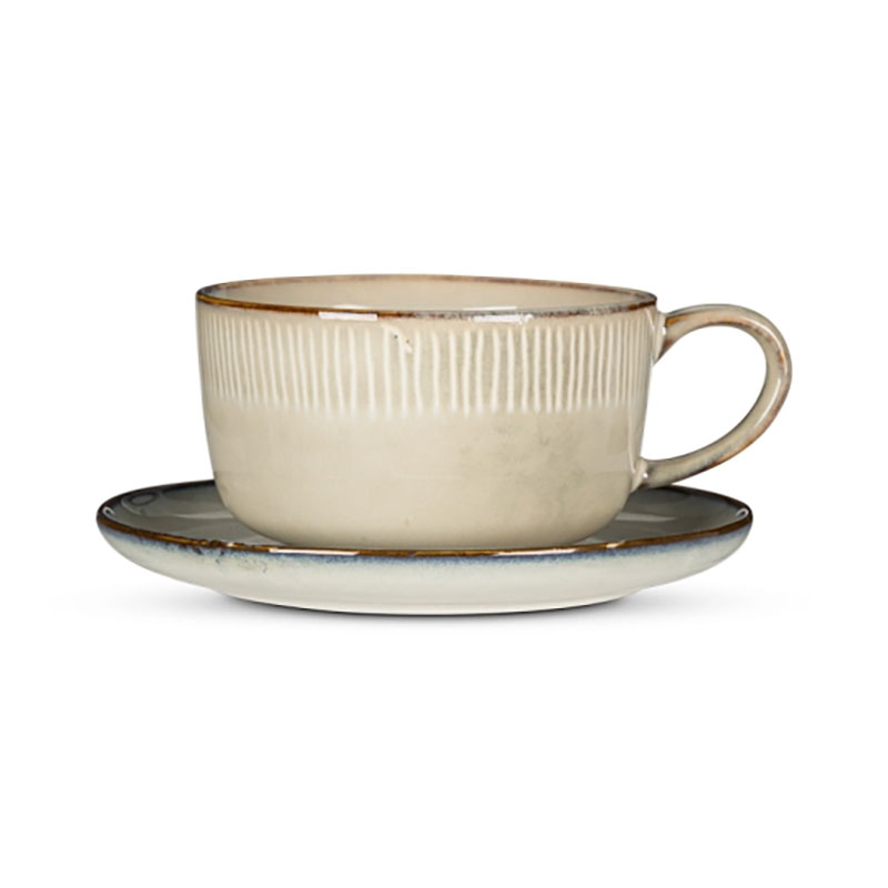 Malia Cup & Saucer, Cream-2