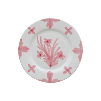 Plate, Summer Flower, Pink, Large, 27cm-0