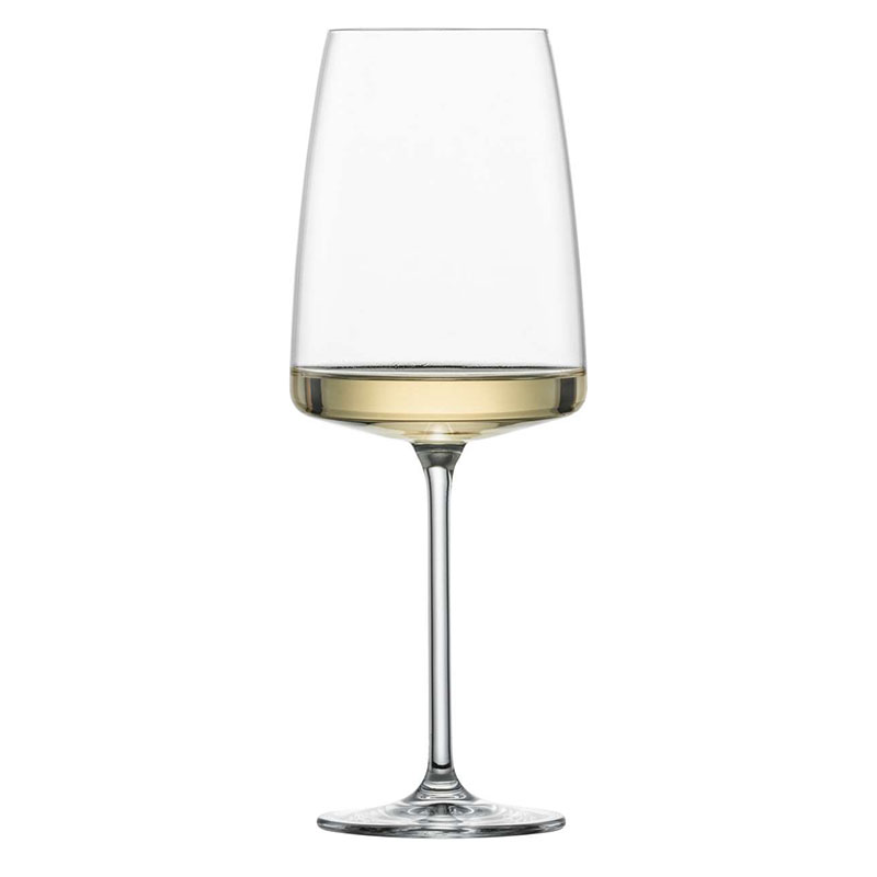 Vivid Senses Set of 2 Crystal All Round Wine Glasses, 535ml, Clear-1