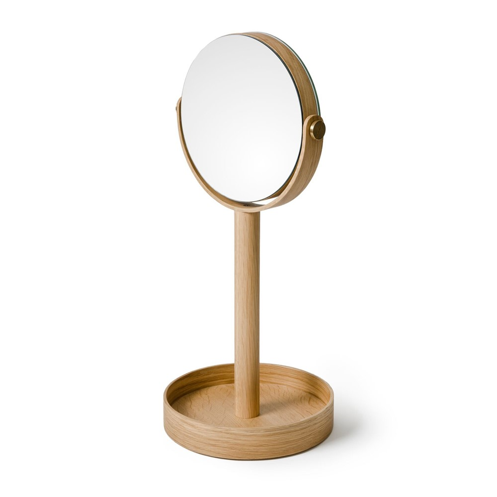 Close Up Mirror, H45 x W19.5 x D19.5cm, Oak-1