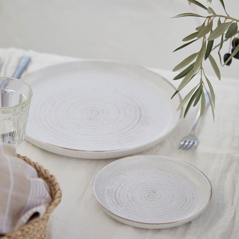 Vermont Set of 6 Salad Plates, D23cm, Cream-1