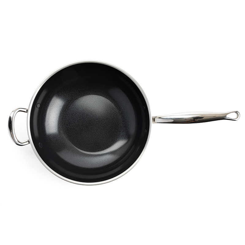 Premiere Non-Stick Wok, 30cm, Stainless Steel-4