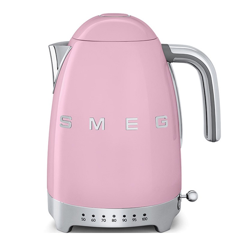 50's Retro Kettle with 7 temperature settings, 1.7 litres, Pink-0