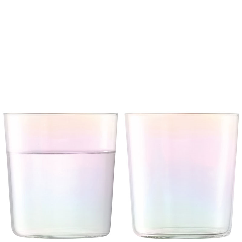 Iridescence Set of 2 Tumblers, 390ml, Mother of Pearl-1