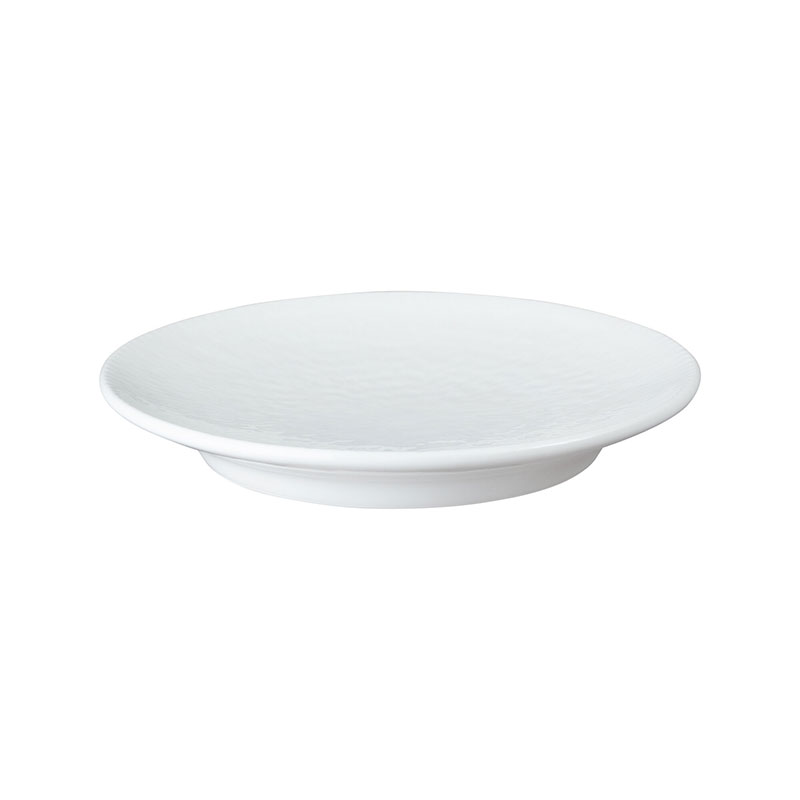 Carve White Small Plate, D17.5cm-0