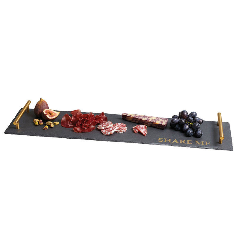 Rectangular platter, W60 x L15 x H3.5cm, Slate-3