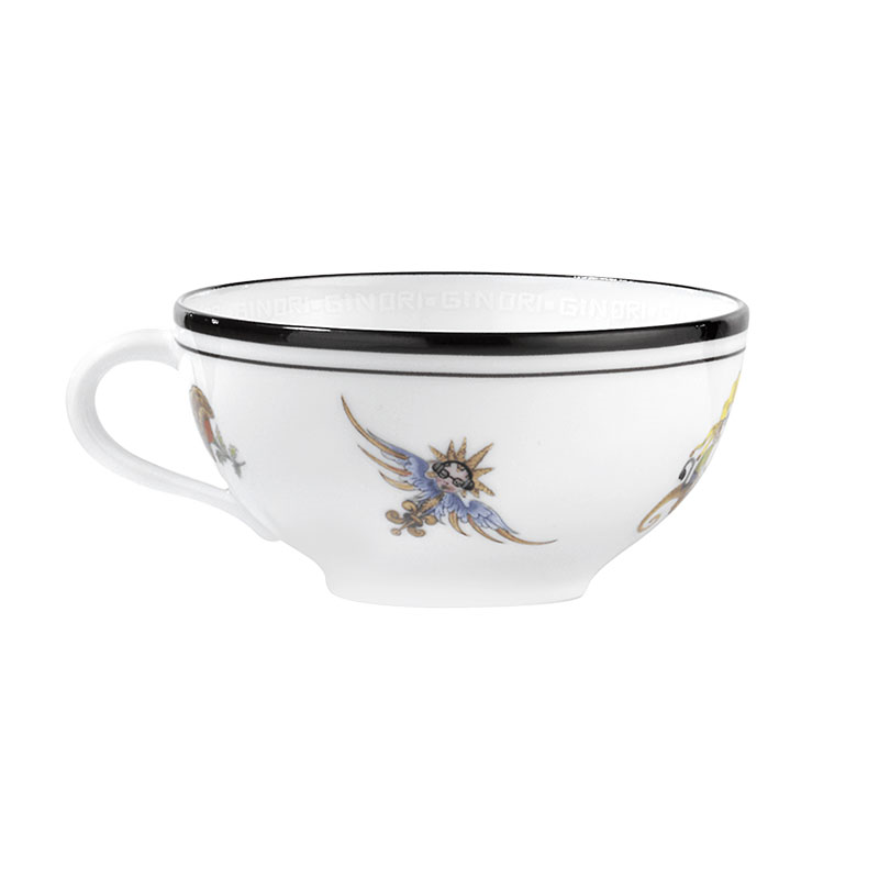 Arcadia Set of 2 Tea Cups with Saucers, 200ml, White-2