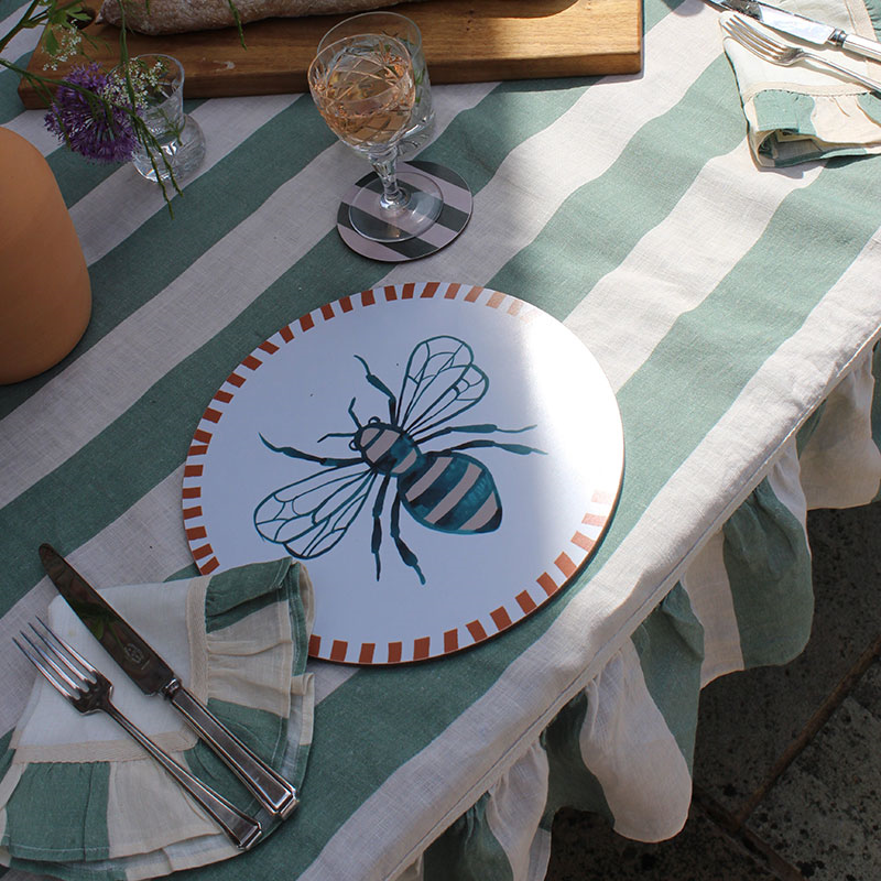 Wasp Placemat, D28cm, Multi-2